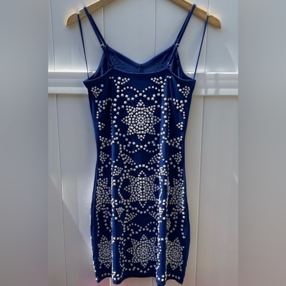 Michael Kors white studded cobalt women’s slip dress size xs